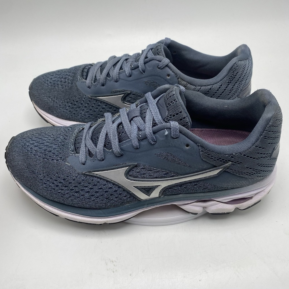 Mizuno Shoes Women Size 7 Wave Rider 23 Gray Athletic Running Trainers 3993 - Picture 9 of 16